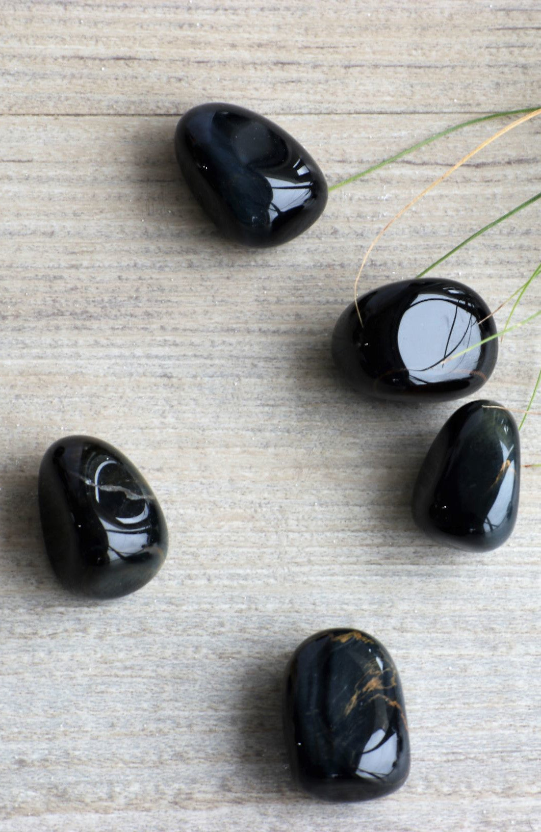 Blue Tiger Eye A Tumbled Stone